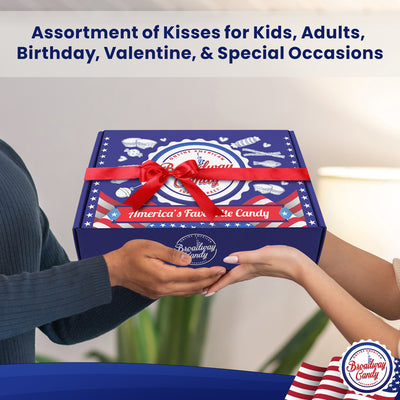 Mega Box of Blissful Kisses by Broadway Candy| 2kg Assortment of Hershey's Kisses