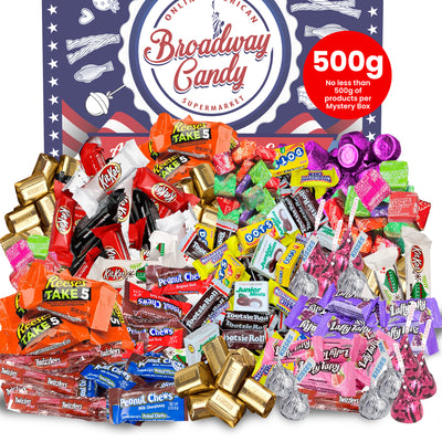 Sweet Tooth Mystery Box | 500g of American Sweets & Chocolates