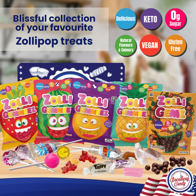 Zollipops Sugar Free Candy Variety | 17 Piece Assortment by Broadway Candy