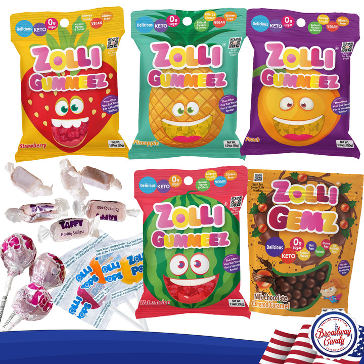 Zollipops Sugar Free Candy Variety | 17 Piece Assortment by