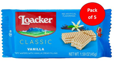 Loacker Pack of 25 x 45g Vanille Wafers