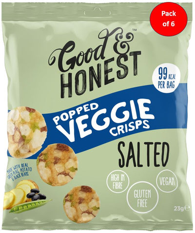 Good & Honest Chips Veggie Green Pea & Black Bean Salt 23g