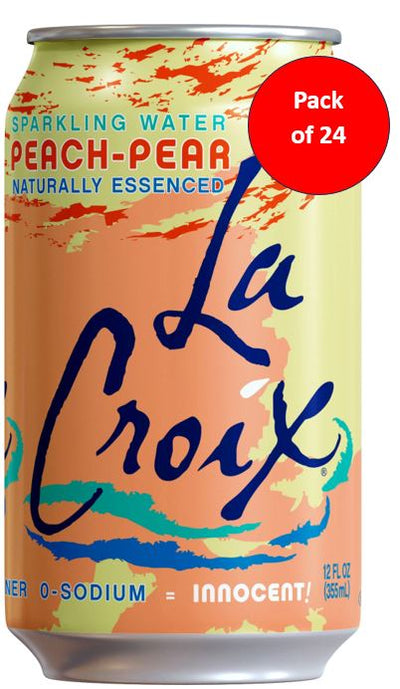 La Croix Sparkling Peach Pear 355ml (12oz)