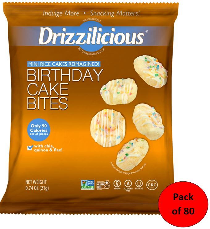 Drizzilicious Birthday Cake 21g | Broadway Candy