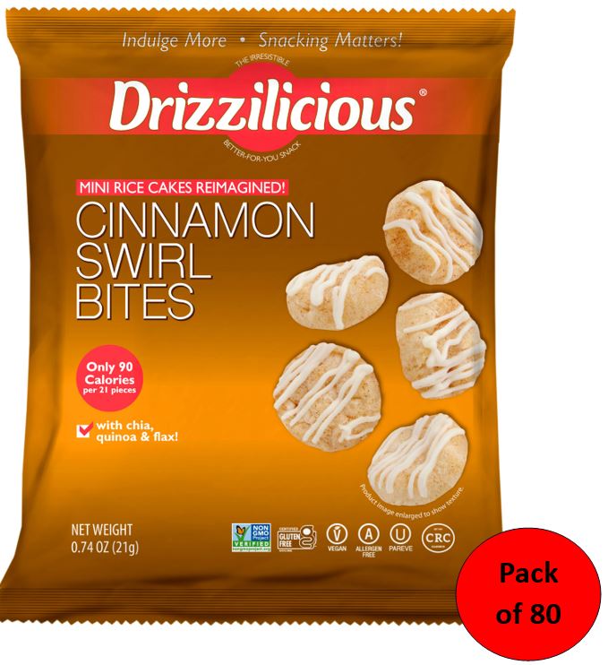 Drizzilicious Cinnamon Bites - Mini Rice Cakes - 21g