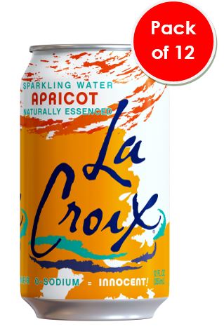 La Croix Sparkling Apricot 355ml (12oz)
