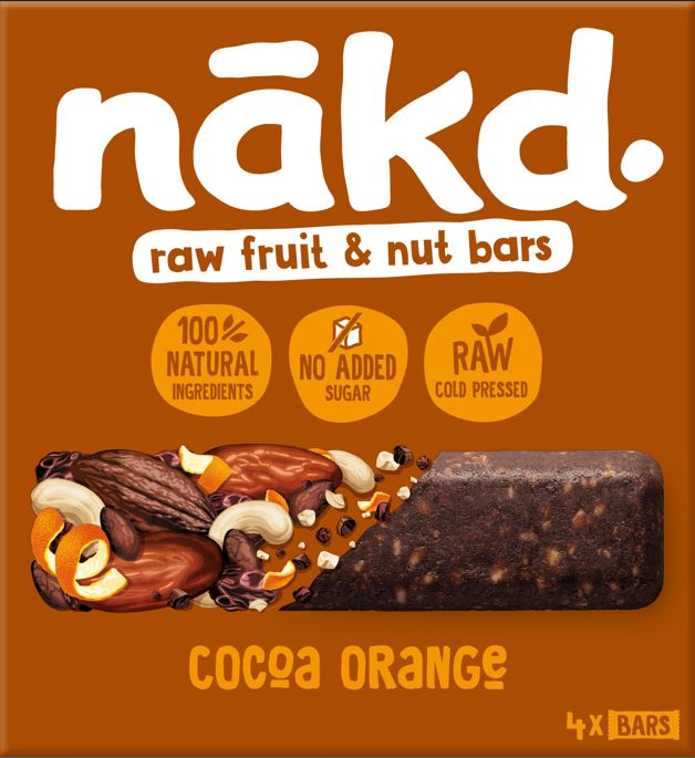 Nakd Bars Multipack Cocoa Orange  35g