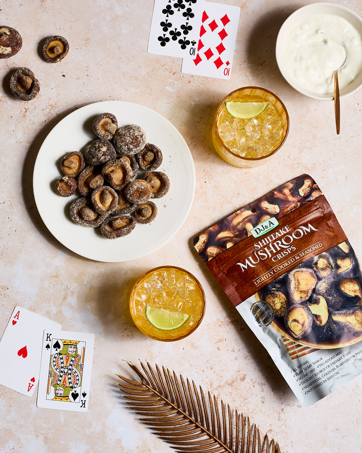 DJ&A Shiitake Mushroom Crisps 30g | Crunchy Vegan Mushroom Snack