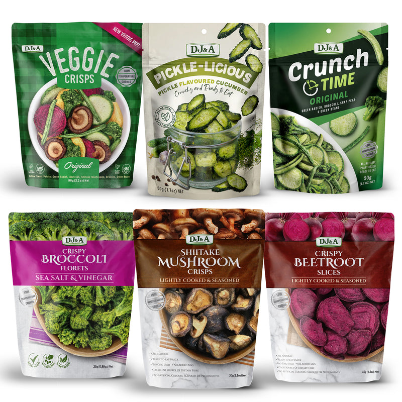 DJ&A Savory Snack Variety Pack of 6