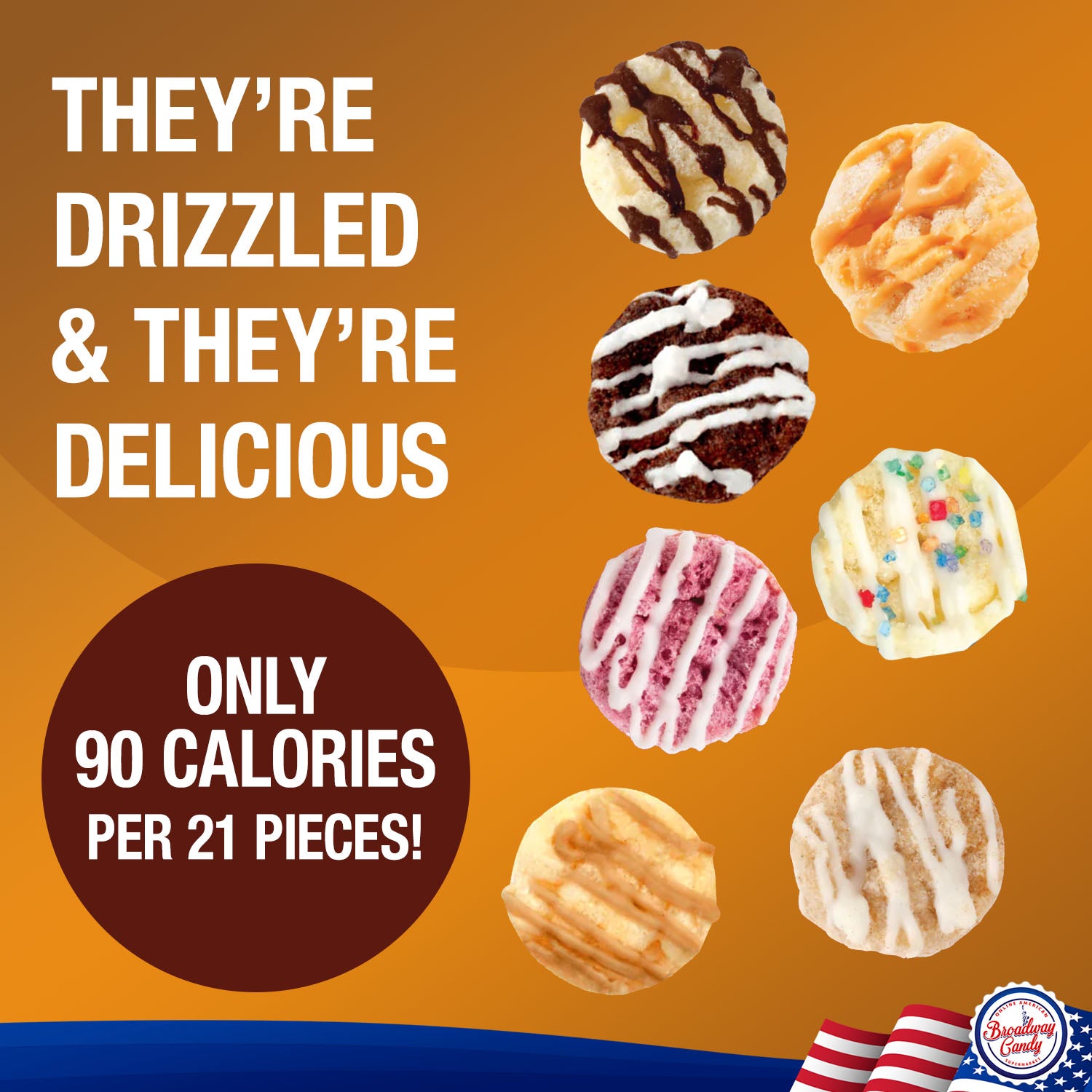 Drizzilicious 113g 7 Pack Variety | Broadway Candy