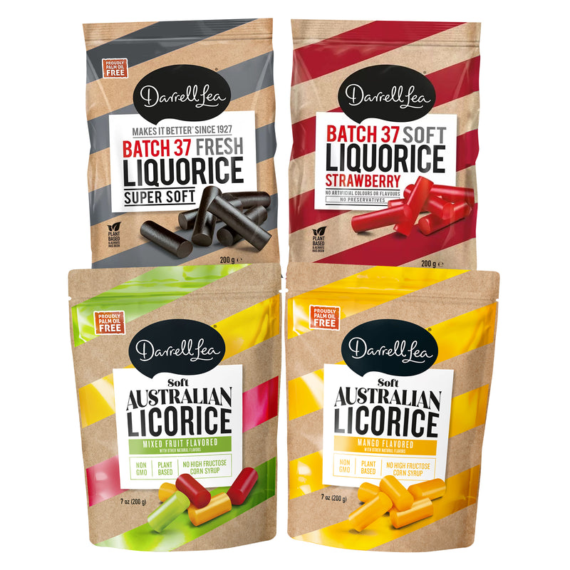 Darrell Lea Liquorice Variety | 4 Pack by Broadway Candy