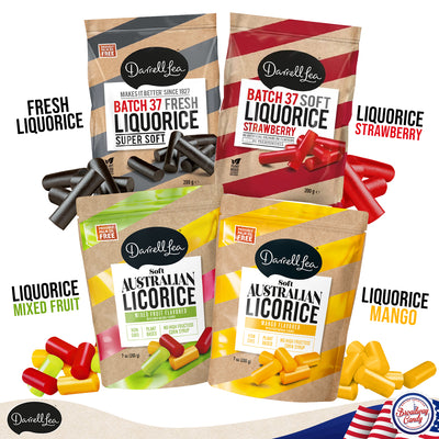 Darrell Lea Liquorice Variety | 4 Pack by Broadway Candy