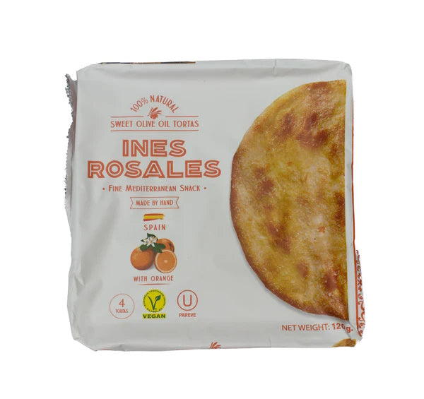Ines Rosales Pack of 14 x 120g Seville Orange Olive Oil Torta