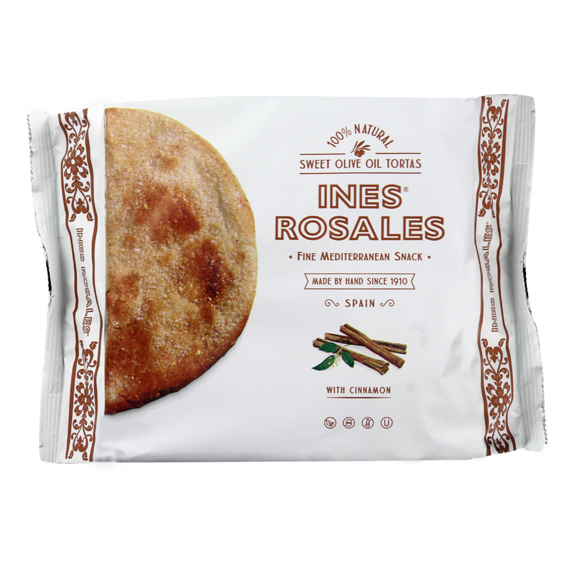 Ines Rosales Pack of 14 x 120g Cinnamon Sweet Olive Oil Torta