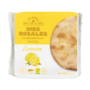 Ines Rosales Pack of 14 x 120g Lemon Sweet Olive Oil Torta