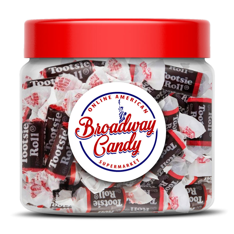 Tootsie Roll Individually Wrapped Candies Jar 450g (Approx. 65 Pieces) by Broadway Candy
