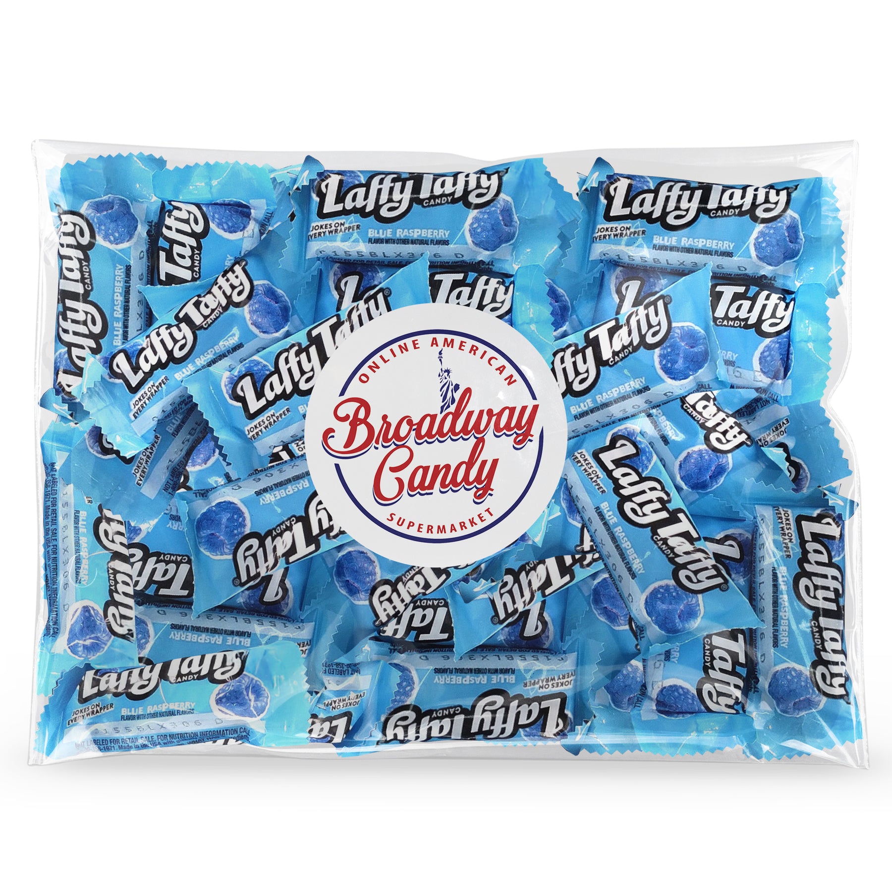 Wildblue Raspberry Label BULK Laffy Taffy Wild Blue Raspberry 1kg – Broadway Candy