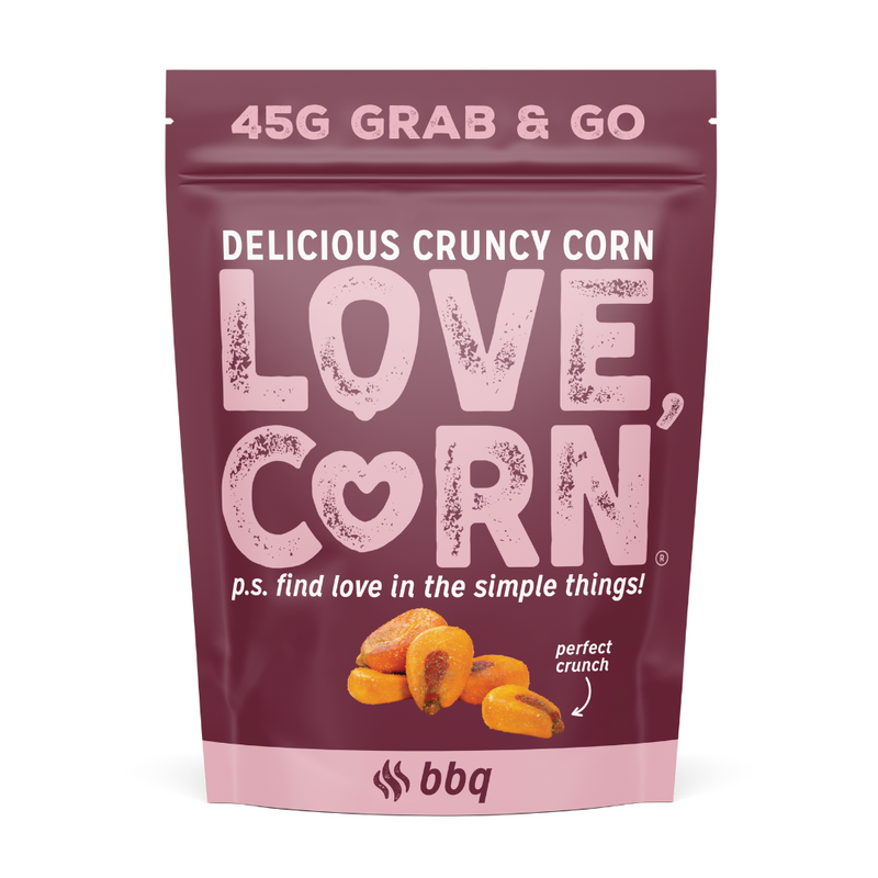 Love Corn Pack of 10 x 45g Barbecue