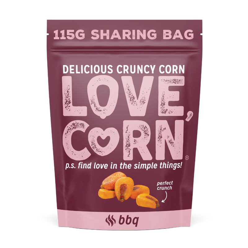 Love Corn Pack of 6 x 115g LARGE Barbecue