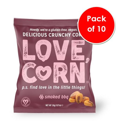 Love Corn Pack of 100 x 20g SMALL Barbecue