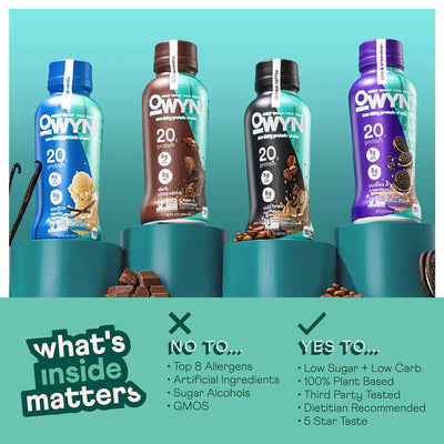 OWYN Vegan Protein Shake Variety | Pack of 4 by Broadway Candy