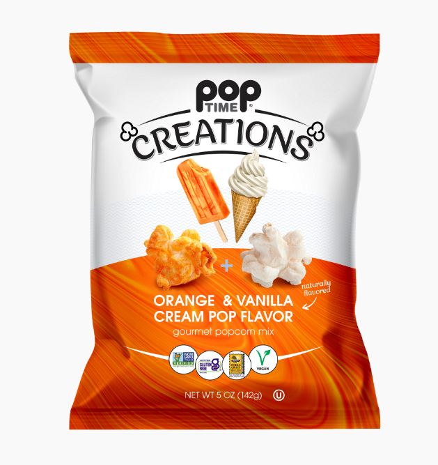 Poptime Creations Orange & Vanilla Cream Pop 142g (5oz)