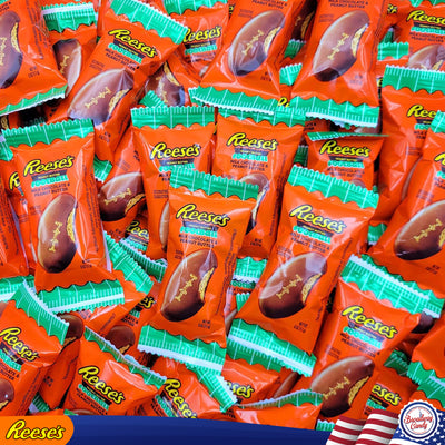 BULK Reese's Peanut Butter Milk Chocolate Footballs 1kg **Expires 30/04/2025**