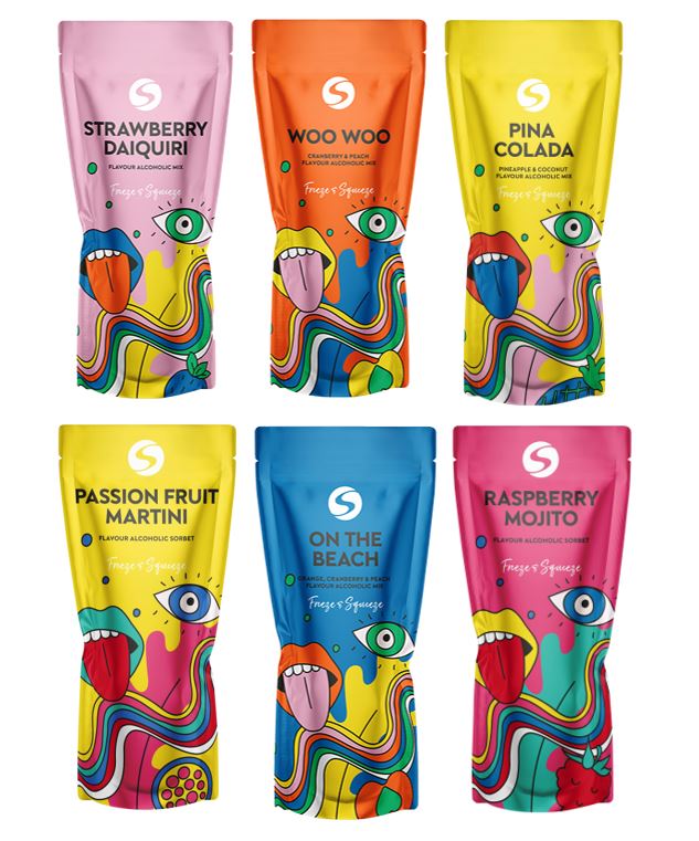 Shuda Alcoholic Ice Pop Pouches - Variety Pack - 6 Flavours