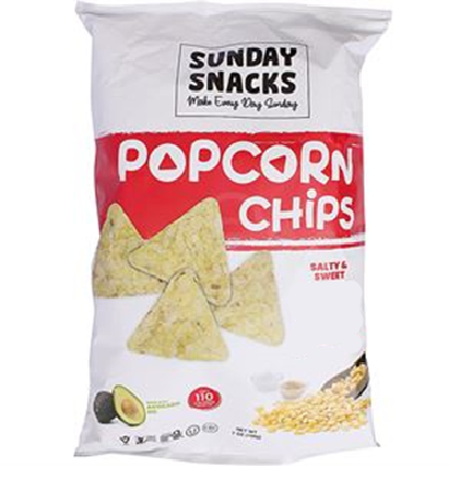 Sunday Snacks Popcorn Chips Sweet & Salty 198g (7oz)