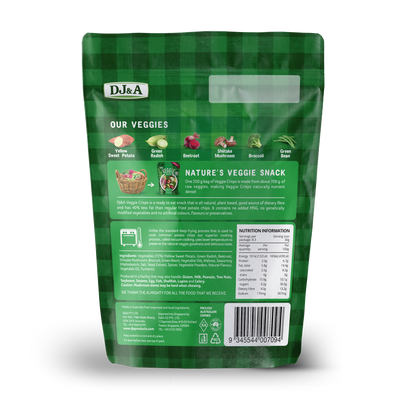 DJ & A Veggie Crisps Original Large 250g