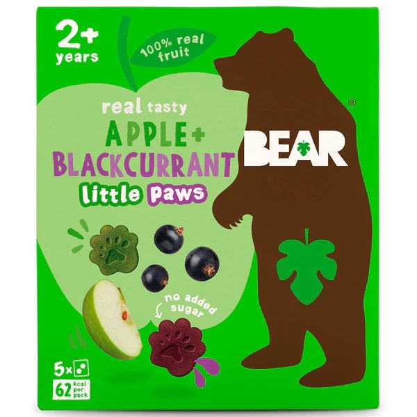 Bear Nibbles Bear Paws Multipack Jungle Apple & Blackcurrant  20g
