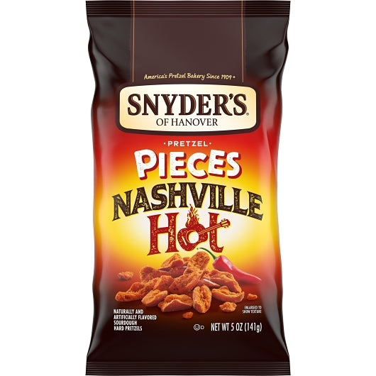 Snyders Nashville Hot Pretzel Pieces 141g (5oz) **EXP - 22/06**