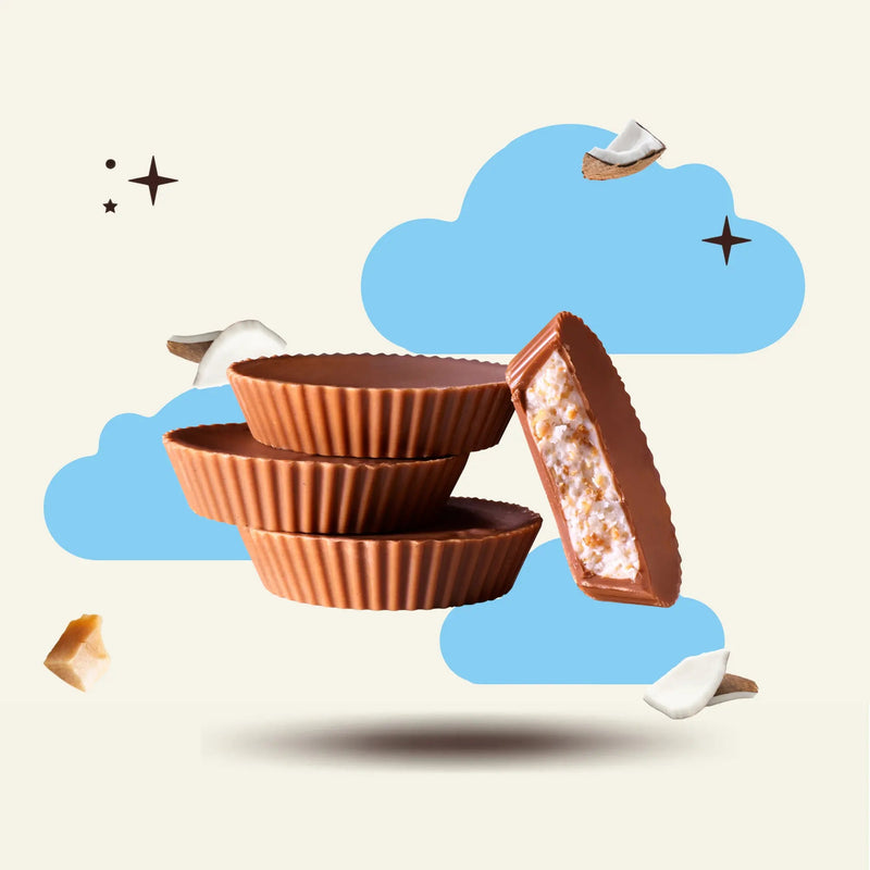 7th Heaven Coconut Cream Cups Oat Milk Chocolate 42g