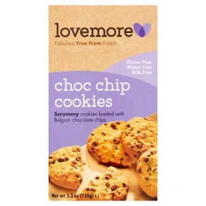 Lovemore Cookies Choc Chip Cookies Case of 6 x 150g