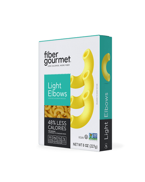 Fiber Gourmet Light Elbow Pasta 227g | Fibre Enriched | Low Carb | Vegan