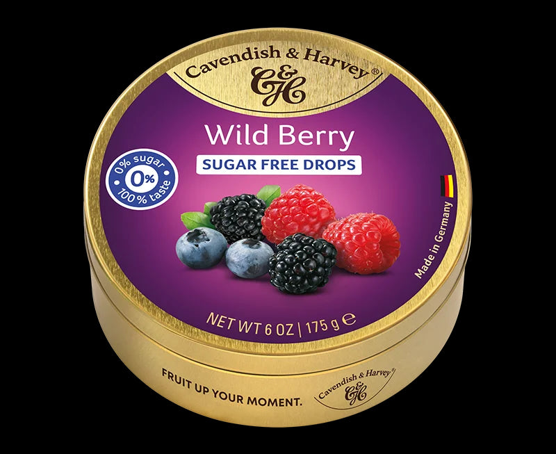 Cavendish & Harvey DROPS Sugar Free Wild Berry Drops NK 210g