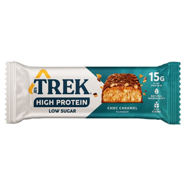 Trek Pack of 12 x 55g Choc Caramel Bar High Protein Low Sugar NK
