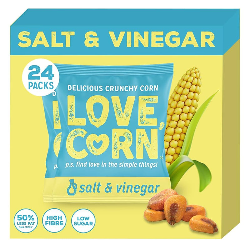 Love Corn Salt & Vinegar Pack of 24 x 20g