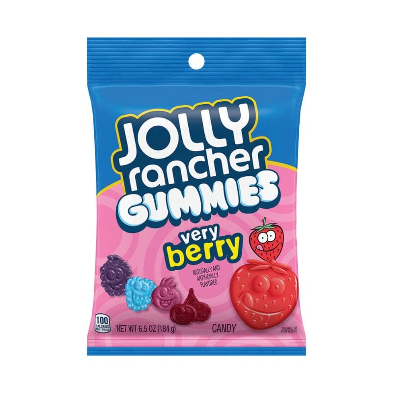 Jolly Rancher Gummies Very Berry Peg Bag NK 184g (6.5oz)