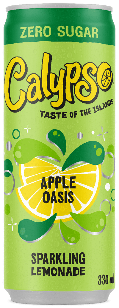 Calypso Apple Oasis Sparkling Lemonade can 330ml – Broadway Candy