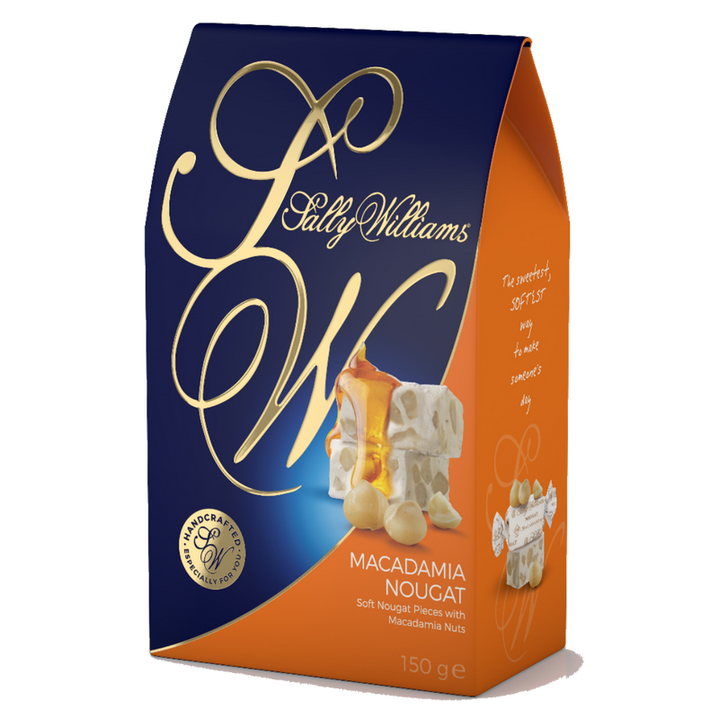 Sally Williams GIFT BOX Nougat Roasted Macadamia  150g