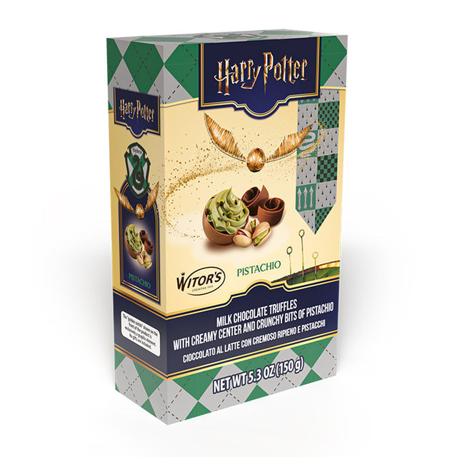 Harry Potter Milk Chocolate Truffles with Creamy Centre and Crunchy Pistachio Bits NK 150g