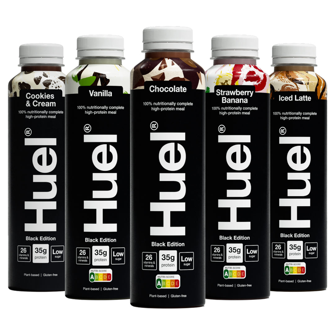 Huel RTD Protein Shake Black Edition Variety Pack | 5 Assorted