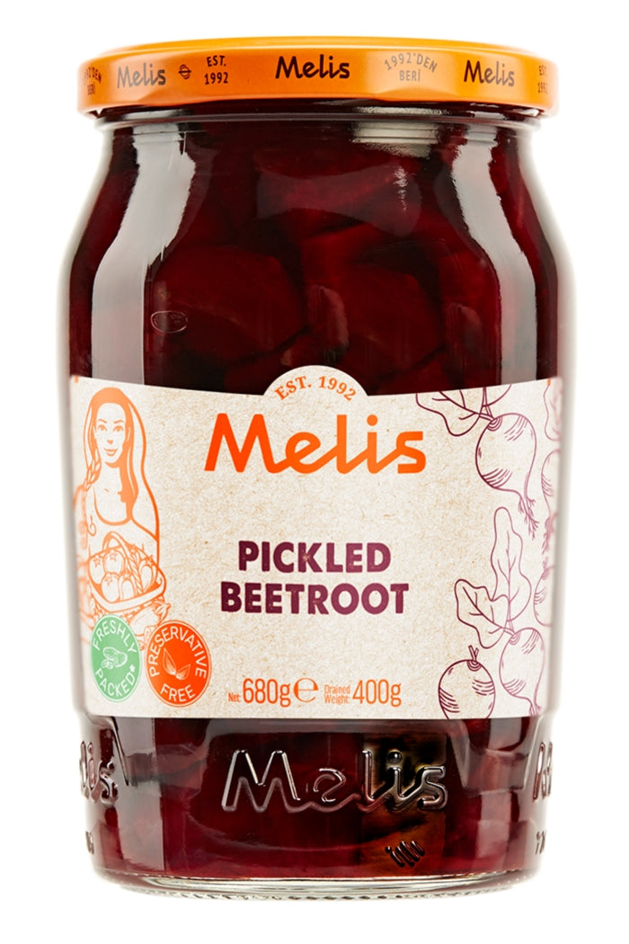 Melis Pack of 6 x 680g Pickled Beetroot