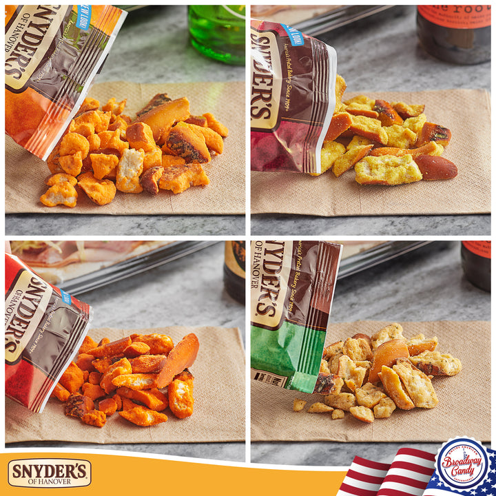 Snyders Pretzel Pieces Variety Pack | 110g Bags | 4 Assorted