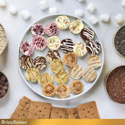 Drizzilicious Mini Rice Cake Bites Variety Mix | 113g Bags | Pack of 7