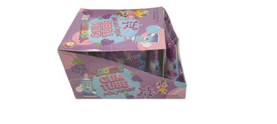 Yams Pack of 24 x 20g Gum Tubes Grape Flavour