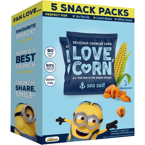 Love Corn Sea Salt Multi Pack 5 x 20g