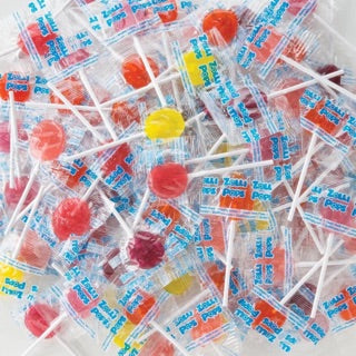 BULK Zollipops Assorted Fruit Flat Lollipops 1kg