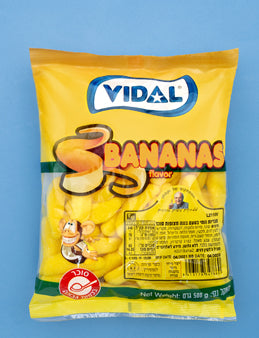 Vidal Banana Flavoured Sugar Coated Gummies 500g